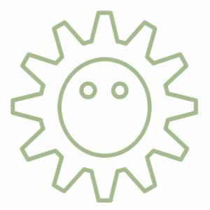 green outline cog